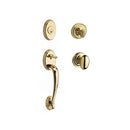 Baldwin Reserve SCCOLXELLTRR003 Single Cylinder Columbus Handleset Ellipse Knob and Traditional Round Rose with 6AL Latch and Dual Strike Lifetime Brass Finish - NA - NA