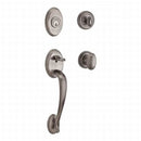 Baldwin Reserve SCCOLXELLTRR260 Single Cylinder Columbus Handleset Ellipse Knob and Traditional Round Rose with 6AL Latch and Dual Strike Bright Chrome Finish - NA - NA