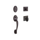 Baldwin Reserve SCCOLXELLTSR112 Single Cylinder Columbus Handleset Ellipse Knob and Traditional Square Rose with 6AL Latch and Dual Strike Venetian Bronze Finish - NA - NA