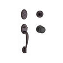 Baldwin Reserve SCCOLXROUTRR112 Single Cylinder Columbus Handleset Round Knob and Traditional Round Rose with 6AL Latch and Dual Strike Venetian Bronze Finish - NA - NA