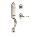 Baldwin Reserve SCELIXDECRTAR141 Single Cylinder Elizabeth Handleset Right Hand Decorative Lever and Traditional Arch Rose with 6AL Latch and Dual Strike Bright Nickel Finish - Right Hand - NA