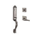 Baldwin Reserve SCELIXDECRTSR152 Single Cylinder Elizabeth Handleset Right Hand Decorative Lever and Traditional Square Rose with 6AL Latch and Dual Strike Matte Antique Nickel Finish - Right Hand - NA