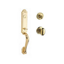 Baldwin Reserve SCELIXELLTRR003 Single Cylinder Elizabeth Handleset Ellipse Knob and Traditional Round Rose with 6AL Latch and Dual Strike Lifetime Brass Finish - NA - NA