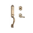 Baldwin Reserve SCELIXFEDRTAR049 Single Cylinder Elizabeth Handleset Right Hand Federal Lever and Traditional Arch Rose with 6AL Latch and Dual Strike Matte Brass and Black Finish - Right Hand - NA
