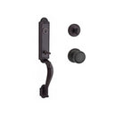 Baldwin Reserve SCELIXROUTRR112 Single Cylinder Elizabeth Handleset Round Knob and Traditional Round Rose with 6AL Latch and Dual Strike Venetian Bronze Finish - NA - NA