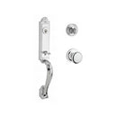 Baldwin Reserve SCELIXROUTRR260 Single Cylinder Elizabeth Handleset Round Knob and Traditional Round Rose with 6AL Latch and Dual Strike Bright Chrome Finish - NA - NA