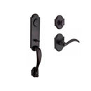 Baldwin Reserve SCKODXARCRRAR481 Single Cylinder Kodiak Handleset Right Hand Arch Lever and Rustic Arch Rose with 6AL Latch and Dual Strike Dark Bronze Finish - Right Hand - NA