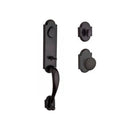Baldwin Reserve SCKODXRUSRAR481 Single Cylinder Kodiak Handleset Rustic Knob and Rustic Arch Rose with 6AL Latch and Dual Strike Dark Bronze Finish - NA - NA