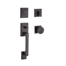 Baldwin Reserve SCLAJXCONCSR112 Single Cylinder La Jolla Handleset Contemporary Knob Contemporary Square Rose with 6AL Latch and Dual Strike Venetian Bronze Finish - NA - NA