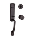 Baldwin Reserve SCMIAXCONCRR112 Single Cylinder Miami Handleset Contemporary Knob and Contemporary Round Rose with 6AL Latch and Dual Strike Venetian Bronze Finish - NA - NA