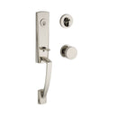 Baldwin Reserve SCMIAXCONCRR141 Single Cylinder Miami Handleset Contemporary Knob and Contemporary Round Rose with 6AL Latch and Dual Strike Bright Nickel Finish - NA - NA