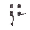 Baldwin Reserve SCNAPXDECLTAR112 Single Cylinder Napa Handleset Left Hand Decorative Lever and Traditional Arch Rose with 6AL Latch and Dual Strike Venetian Bronze Finish - Left Hand - NA
