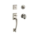 Baldwin Reserve SCNAPXELLTRR141 Single Cylinder Napa Handleset Ellipse Knob and Traditional Round Rose with 6AL Latch and Dual Strike Bright Nickel Finish - NA - NA
