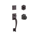 Baldwin Reserve SCNAPXROUTAR112 Single Cylinder Napa Handleset Round Knob and Traditional Arch Rose with 6AL Latch and Dual Strike Venetian Bronze Finish - NA - NA