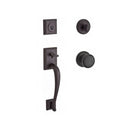 Baldwin Reserve SCNAPXROUTRR112 Single Cylinder Napa Handleset Round Knob and Traditional Round Rose with 6AL Latch and Dual Strike Venetian Bronze Finish - NA - NA