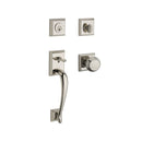 Baldwin Reserve SCNAPXTRATSR141 Single Cylinder Napa Handleset Traditional Knob and Traditional Square Rose with 6AL Latch and Dual Strike Bright Nickel Finish - NA - NA