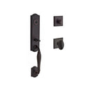 Baldwin Reserve SCNEWXELLTSR112 Single Cylinder New Hampshire Handleset Ellipse Knob and Traditional Square Rose with 6AL Latch and Dual Strike Venetian Bronze Finish - NA - NA