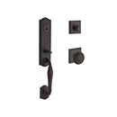 Baldwin Reserve SCNEWXTRATSR112 Single Cylinder New Hampshire Handleset Traditional Knob and Traditional Square Rose with 6AL Latch and Dual Strike Venetian Bronze Finish - NA - NA