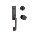 Baldwin Reserve SCSEAXCONCRR112 Single Cylinder Seattle Handleset Contemporary Knob and Contemporary Round Rose with 6AL Latch and Dual Strike Venetian Bronze Finish - NA - NA