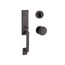 Baldwin Reserve SCSEAXROUCRR112 Single Cylinder Seattle Handleset Round Knob and Contemporary Round Rose with 6AL Latch and Dual Strike Venetian Bronze Finish - NA - NA