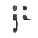 Baldwin Reserve SCWESXDECLTRR112 Single Cylinder Westcliff Handleset Left Hand Decorative Lever and Traditional Round Rose with 6AL Latch and Dual Strike Venetian Bronze Finish - Left Hand - NA