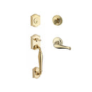 Baldwin Reserve SCWESXDECRTRR003 Single Cylinder Westcliff Handleset Right Hand Decorative Lever and Traditional Round Rose with 6AL Latch and Dual Strike Lifetime Brass Finish - Right Hand - NA