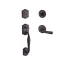 Baldwin Reserve SCWESXFEDRTRR112 Single Cylinder Westcliff Handleset Right Hand Federal Lever and Traditional Round Rose with 6AL Latch and Dual Strike Venetian Bronze Finish - Right Hand - NA