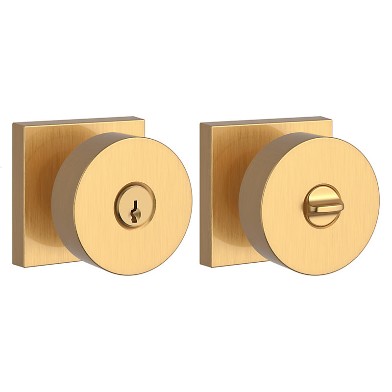 Baldwin Reserve Contemporary Knob and Contemporary Square Rose with 6AL Latch and Dual Strike