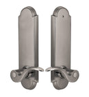 Emtek Modern Rectangular Single Point Lock with Waverly  Knob