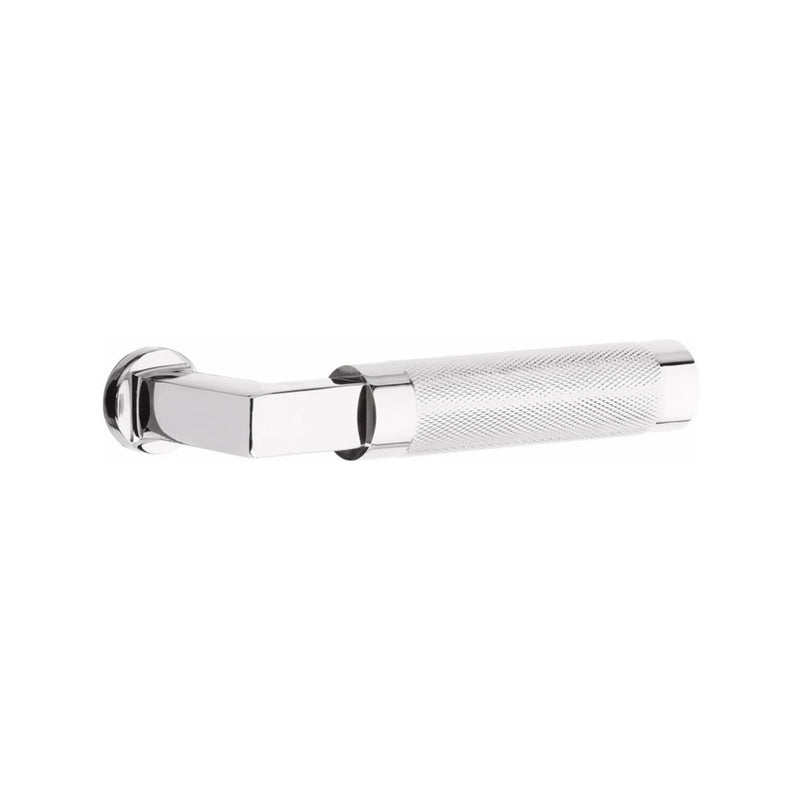 Emtek Dummy Brisbane Mortise Handleset with Select L-Square Knurled Lever