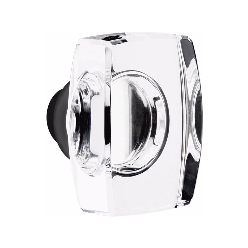 Emtek logan Tubular Handleset with Windsor Glass Knob