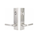 Emtek Modern Rectangular Two Point Lock with Luzern Lever