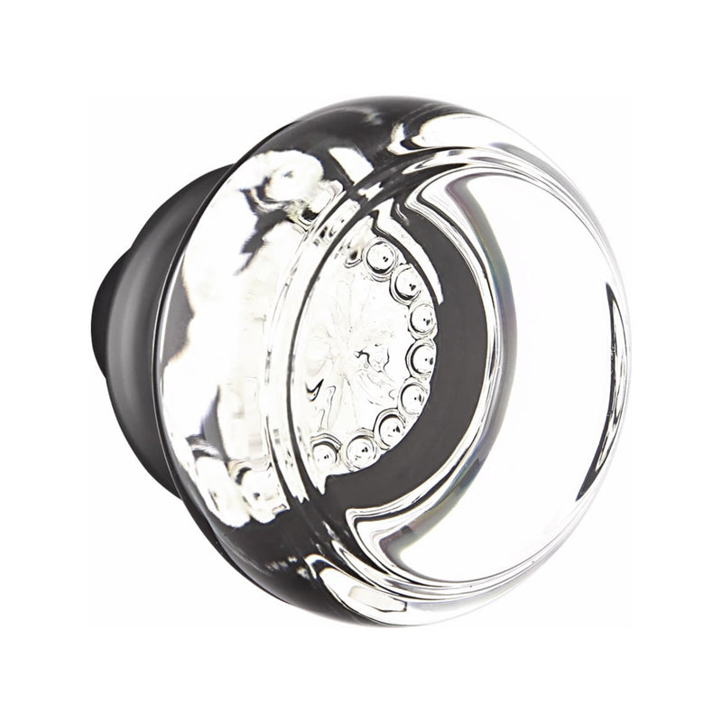 Emtek F20 Function Adelaide Mortise Handleset with Georgetown Glass Knob