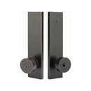 Emtek Modern Rectangular Single Point Lock with Luzern Lever