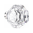 Emtek Dummy Brisbane Mortise Handleset with Diamond Glass Knob