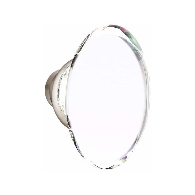 Emtek Dummy Brisbane Mortise Handleset with Hampton Glass Knob