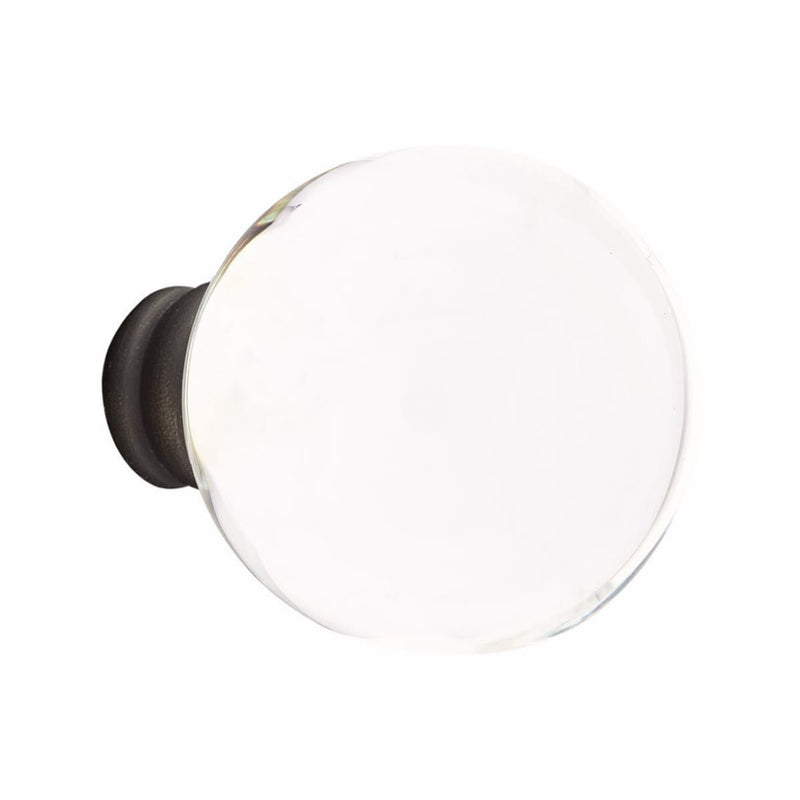 Emtek Tuscany Monolithic Tubular Handleset with Bristol Glass Knob