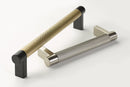 EMTEK SELECT Cabinet Pull Rectangular Stem Knurled Bar